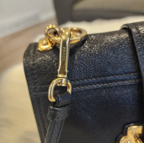 Prada Cahier Black Leather Bag! - Picture 2 of 10